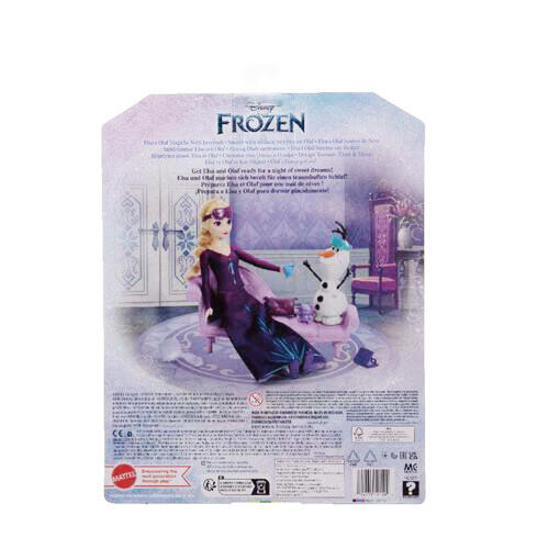 Disney Frozen迪士尼冰雪奇緣-艾莎與雪寶睡前聊天組