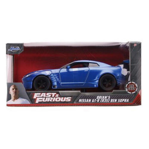 Jada 佳達 玩命關頭1:24合金車- 2009NissanGTRR35BenSopra-藍色款