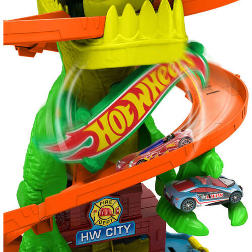 Hot Wheels熱火霸王龍火焰之戰套裝
