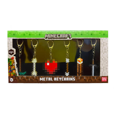 Minecraft創世神 金屬掛飾6件套裝