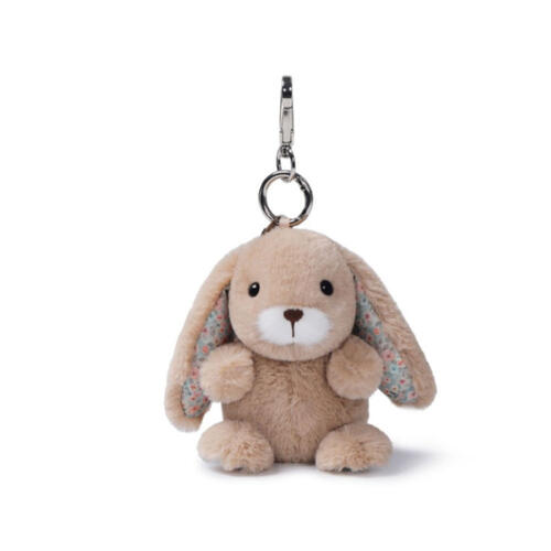 mchugs	碎花棕色長耳兔吊飾