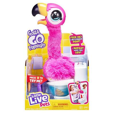 Little Live Pets Gotta Go Flamingo Singing Wiggling and Pooping Toy