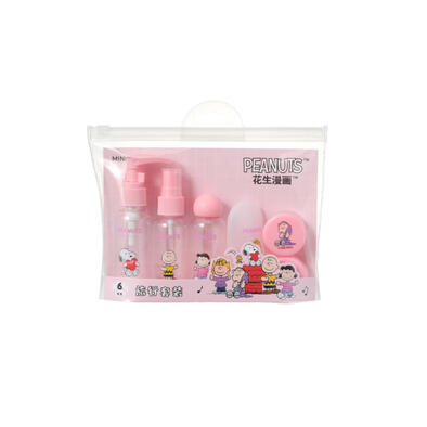 Miniso&nbsp; 史努比繽紛生活系列洗旅行護套裝(粉)