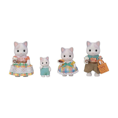 Sylvanian Families Latte Cat Family