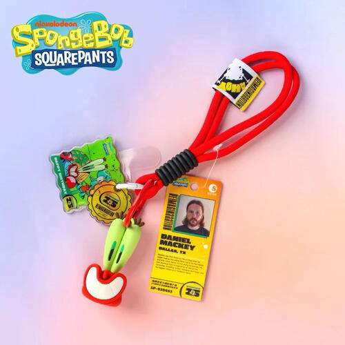 Spongebob海綿寶寶 卡通形象產品-25周年紀念版萌物掛飾系列-隨機發貨