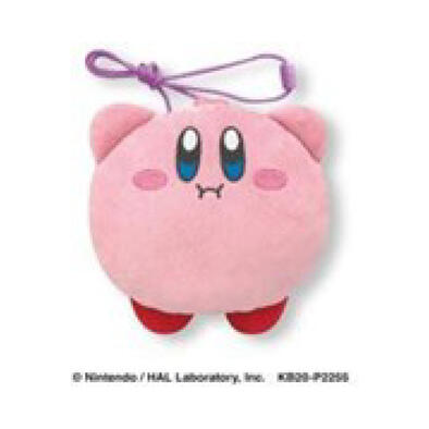 Kirby 星之卡比 毛絨玩偶頸掛包-吸入N