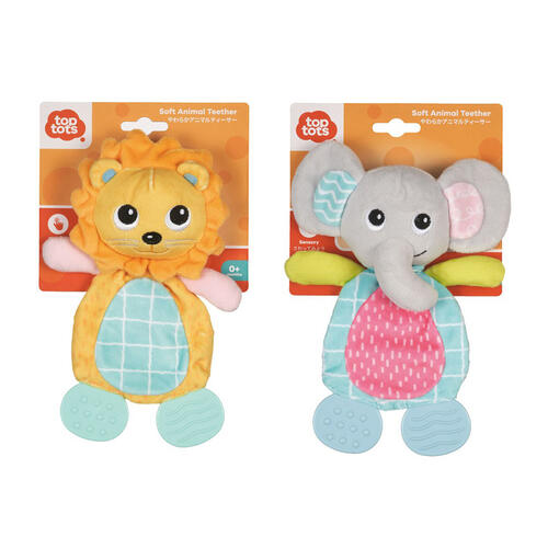 Top Tots Soft Animal Teether Assorted