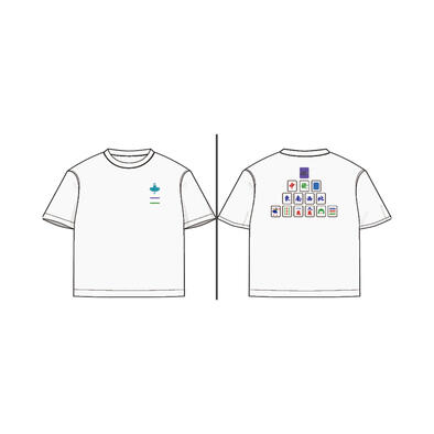 Chibi Maruko 櫻桃小丸子	Avantgardey MAHJONG T恤 WHITE/M