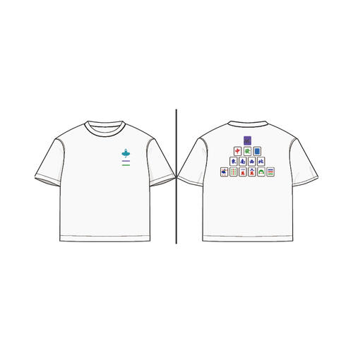 Chibi Maruko 櫻桃小丸子	Avantgardey MAHJONG T恤 WHITE/M