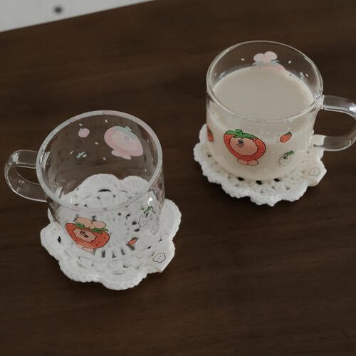 Kingjun	玻璃杯(400ML)蠢兔草莓世界