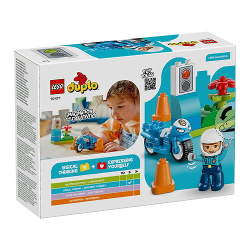 LEGO Duplo Blue Police Motorcycle 10471