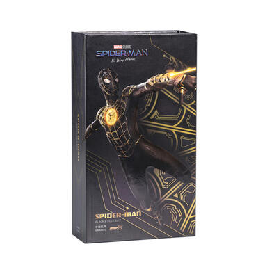 Marvel漫威 中動 蜘蛛人 7吋可動人偶 黑金戰衣款