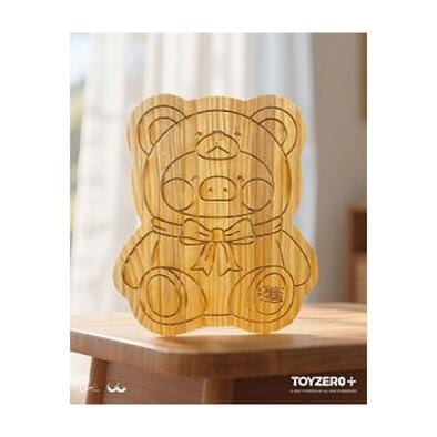 Lulu The Piggy	罐頭豬LuLu 泰迪萌粒木展示架