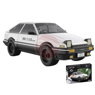 Cada 授權頭文字D豐田-拼裝積木車AE86-trueno藤原拓海