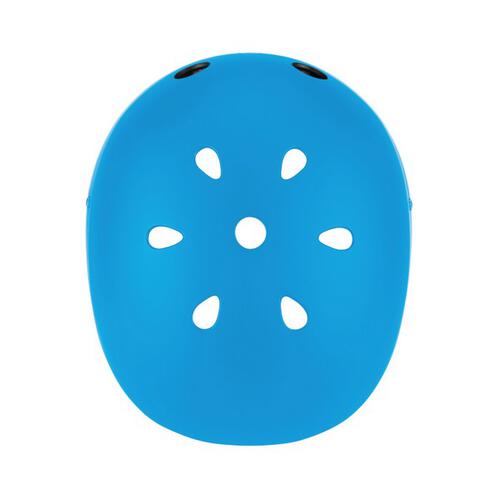 Globber高樂寶 藍色帶燈滑板車頭盔