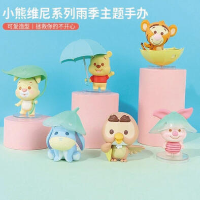 Miniso Winnie-the-Pooh Collection Rainy Season Figure Model Blind Box