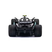 Bburago比美高1:64 F1掛卡系列-梅賽德斯-AMG F1 W16 E性能版（2025澳大利亞大獎賽）（#12安德里亞&middot;基米&middot;安東內利）（無頭盔）-銀色/啞光黑 18-58002#12