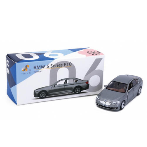 Tiny 台灣 TW06 合金模型車 - 寶馬5系 BMW F10 灰色 (左駕)