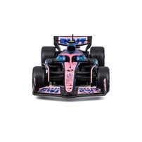 Bburago比美高1:43 F1系列-1:43 阿爾派 A525（無頭盔，紙盒版）（2025 摩納哥大獎賽）（#43 弗蘭科&middot;科拉平托）- 金屬藍/啞光黑/粉紅