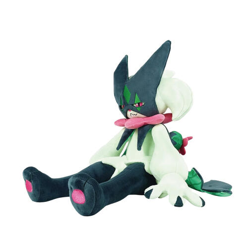 Pokemon寶可夢 30CM魔幻假面喵坐姿絨毛娃娃