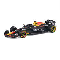 Bburago比美高1:64 F1掛卡系列-紅牛車隊RB21（2025巴林大獎賽）（#22角田裕毅）（無頭盔）-啞藍18-58003#22