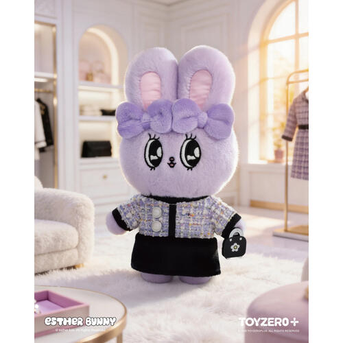 toyzeroplus Esther Bunny艾絲樂小兔 時尚進行式系列毛絨掛件(8入)- 隨機發貨