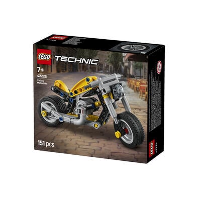 Lego樂高 黃色摩托車 42225