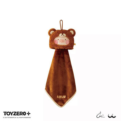 TOYZEROPLUS 罐頭豬LuLu 變裝系列 - 掛牆毛巾 (豬熊)