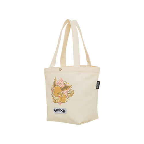 Pokemon 精靈寶可夢聯名款手繪風伊布帆布提袋#奶茶色