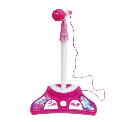 Runaland路納星球MP3時尚搖滾站立式麥克風-桃紅