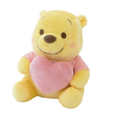 Disney winnie 淺色系列-維尼抱愛心