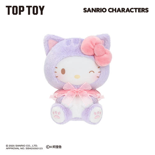 TOPTOY三麗鷗家族逗逗小貓系列搪膠絨毛盲盒-隨機發貨