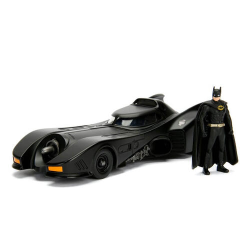 Batman蝙蝠俠 1:24合金車-1989蝙蝠車+蝙蝠俠