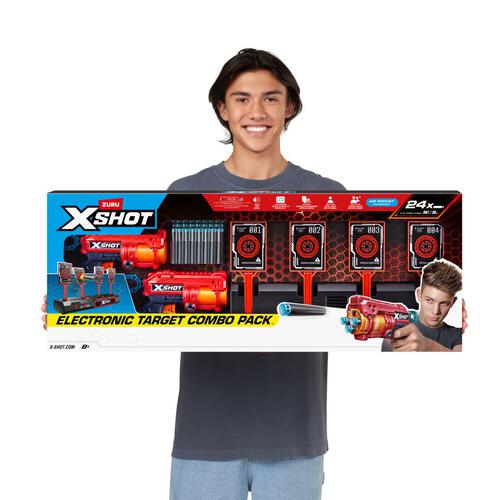 X-Shot X特攻 Excel 電子標靶組合套裝 (24粒子彈)