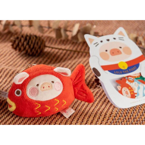 Lulu The Piggy	罐頭豬 LuLu 招財貓系列毛絨掛件 - 招財魚款