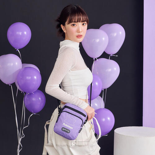 Pokemon Glow Gengar Vertical Crossbody &ndash; Purple