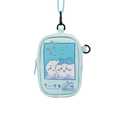 Chiikawa  吉伊卡哇 掛式方形錢包-藍