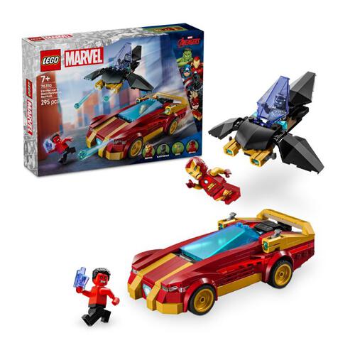 Lego Iron Man Car & Black Panther vs. Red Hulk 76310