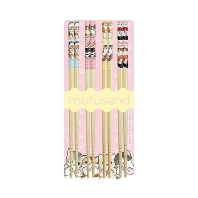 Mofusand 貓福珊迪 竹筷-4入