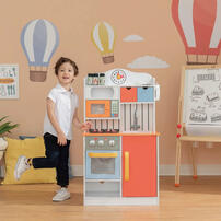 Teamson Florence Wooden House Wine Children's Kitchen Toys (2 Colors) Coral Red (Original Price $5000)