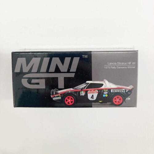 MINIGT Lancia Stratos HF #4 1978 Rally Sanremo Winner 合金車1084