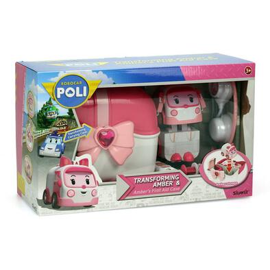 Robocar Poli波力救援小英雄 Led變形手提基地系列-安寶