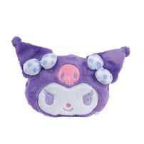 Sanrio Kuromi head-shaped clutch bag 6"