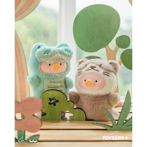 罐頭豬LuLu 動物派對 - 森林劇場膠臉指偶掛件 -隨機發貨