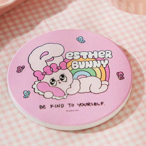 Esther Bunny艾絲樂小兔 - 吸水杯墊 (Ribbon Bunny)
