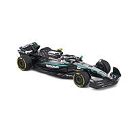 Bburago比美高1:64 F1掛卡系列-梅賽德斯-AMG F1 W16 E性能版（2025澳大利亞大獎賽）（#12安德里亞&middot;基米&middot;安東內利）（無頭盔）-銀色/啞光黑 18-58002#12