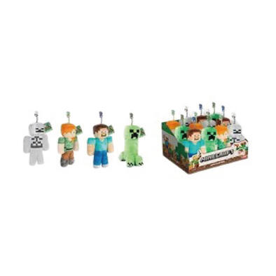 MINECRAFT 20CM PLUSH ASST.4 DISPLAY 12 PCS