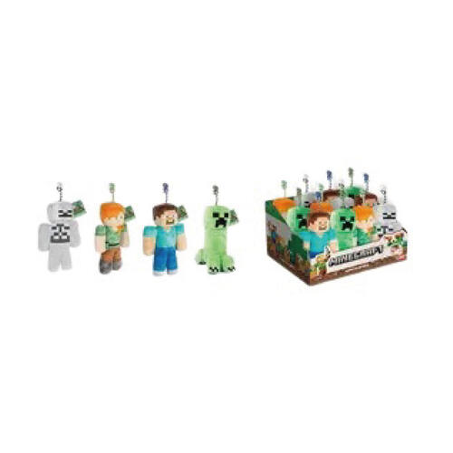 MINECRAFT 20CM PLUSH ASST.4 DISPLAY 12 PCS