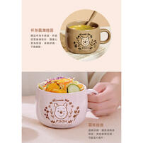 Disney迪士尼 森林維尼 早餐陶瓷杯套組-嫩綠/櫻粉/沙褐 - 隨機發貨