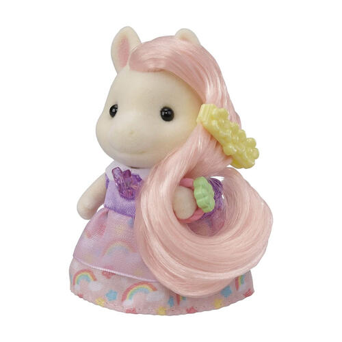 Sylvanian Families森林家族 小馬姐姐時尚美髮梳妝台組